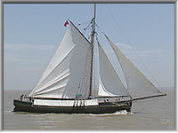 The Spry on her last sailing day. The Spry on her last sailing day.