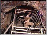 Climbing into Quarry Pit shaft