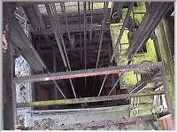 Looking down shaft
