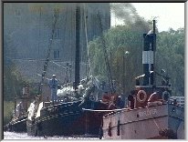 Mayflower towing Spry on G&S Canal