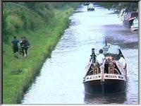 A horsedrawn boat