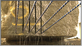 The Pentawire diamond wire cutting machine