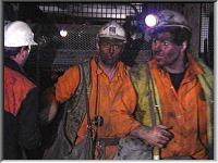 Miners arriving at surface