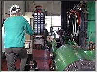 The steam winding engine in action