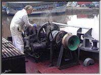 Working the steam winch