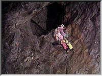 Abseiling to the 40 yard level