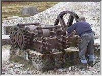 Roller crusher on Glendalough mine dressing floor