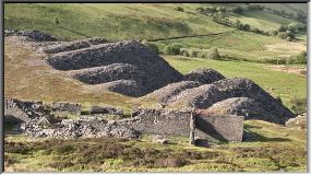 Waste tips at Moel Fferna