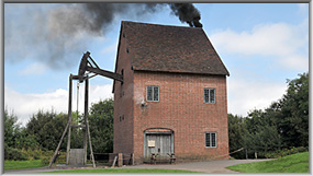 The Newcomen Engine house at the Black Country Living Museum