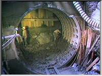 The start of the new tunnel, from the Well